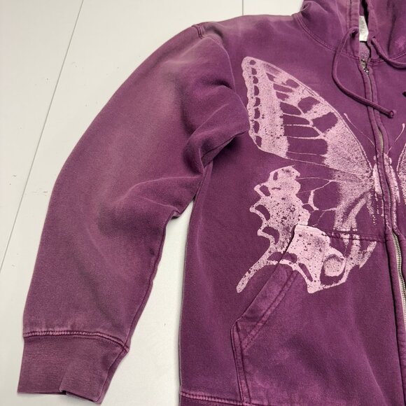 Project Social T Urban Outfitters Butterfly Hoodie Sweatshirt Womens One Size - Picture 7 of 14